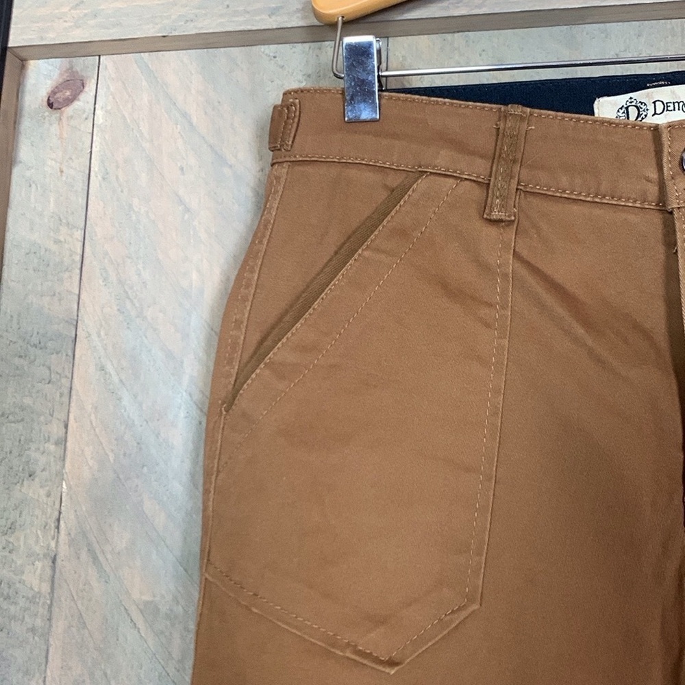 Democracy burnt orange color jeans with raw hem Size 4 - Picture 7 of 14